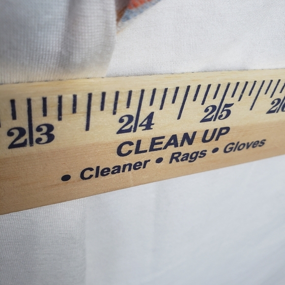 IZ Byer Women's Striped White Short Sleeve Shirt Sz XXL - Picture 6 of 7